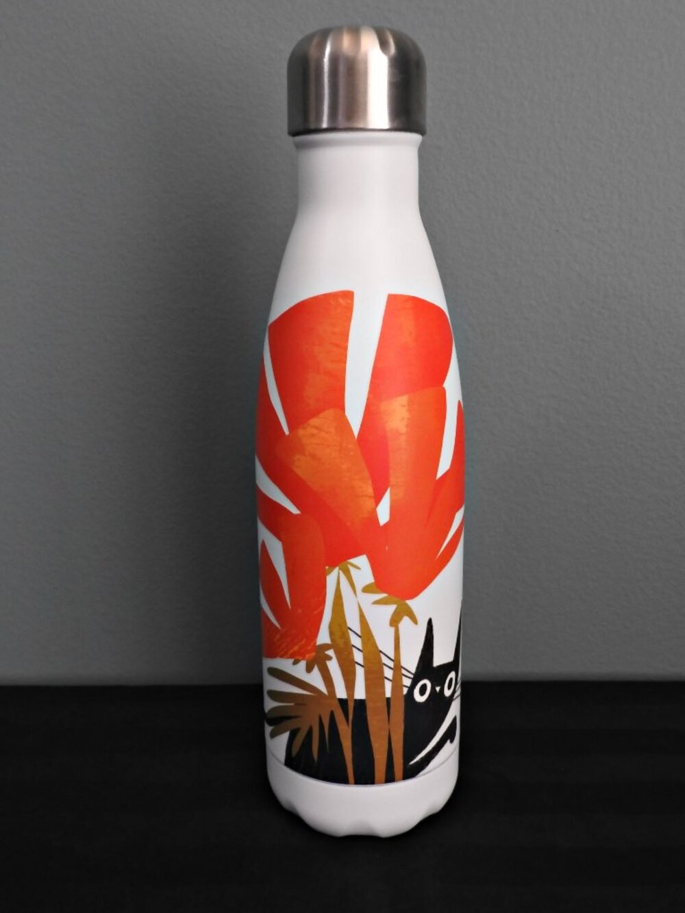 Brand New Poppy Flower Cat Water Bottle - 16oz
